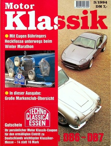 Motor Klassik 03/1994 Motor Klassik 03/1994